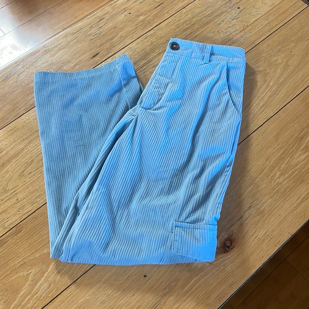 Corduroy blue pants
